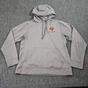 Tampa Bay Buccaneers Hoodie Mens Medium Gray Pullover Sweatshirt NFL Fangear